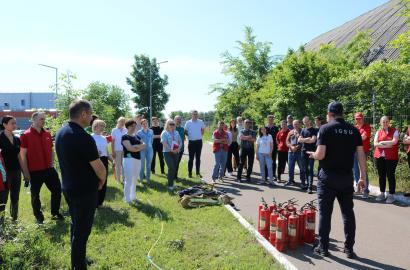 Instruire privind apărarea împotriva incendiilor organizată de Serviciul 112 cu sprijinul IGSU