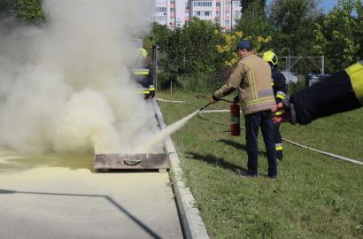Instruire privind apărarea împotriva incendiilor organizată de Serviciul 112 cu sprijinul IGSU