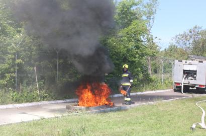 Instruire privind apărarea împotriva incendiilor organizată de Serviciul 112 cu sprijinul IGSU