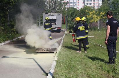 Instruire privind apărarea împotriva incendiilor organizată de Serviciul 112 cu sprijinul IGSU