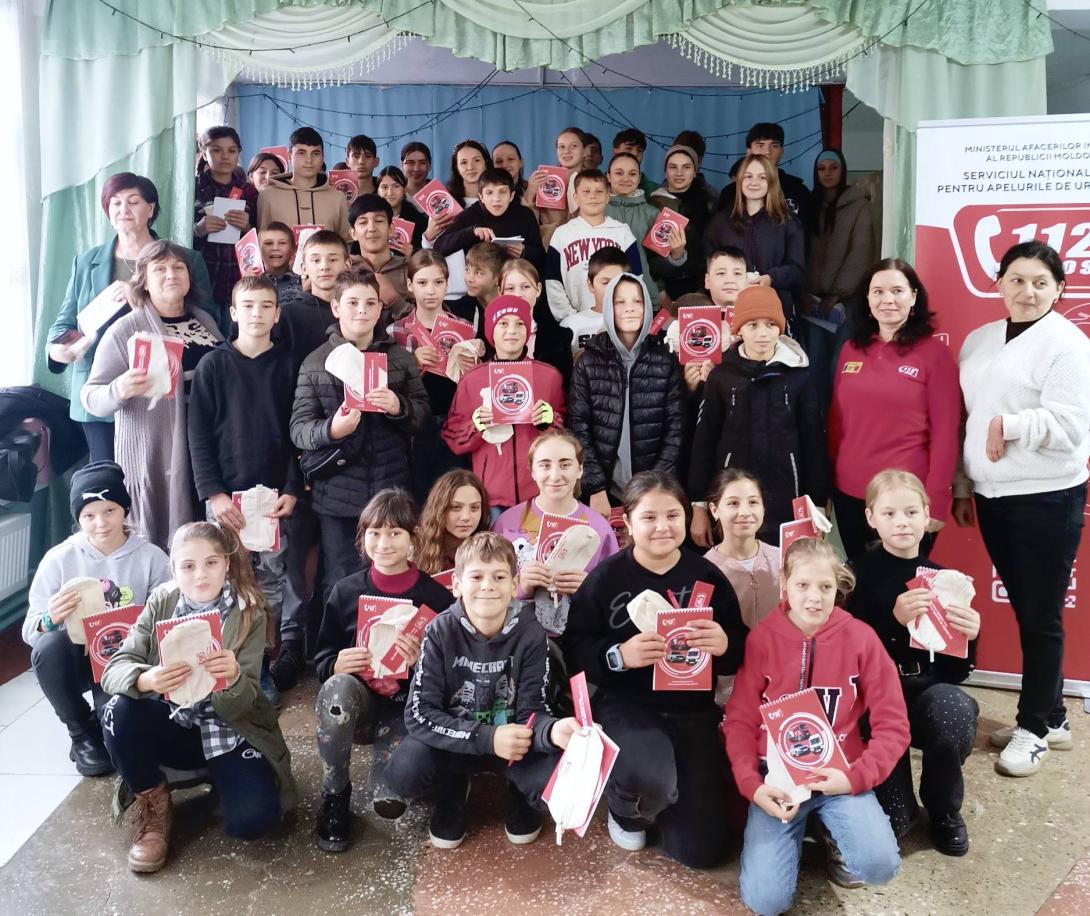 Serviciul 112 în vizită la instituțiile de învățământ din raionul Ungheni