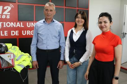 Ședință operativă în cadrul Serviciului național unic pentru apelurile de urgență 112