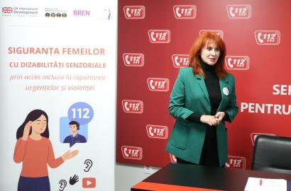 Serviciul 112 și Asociația „AudiViz” consolidează accesul incluziv la numărul unic de urgență