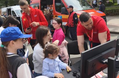 Serviciul 112 a promovat utilizarea responsabilă a numărului de urgență și aplicația 112MD de Ziua Europei