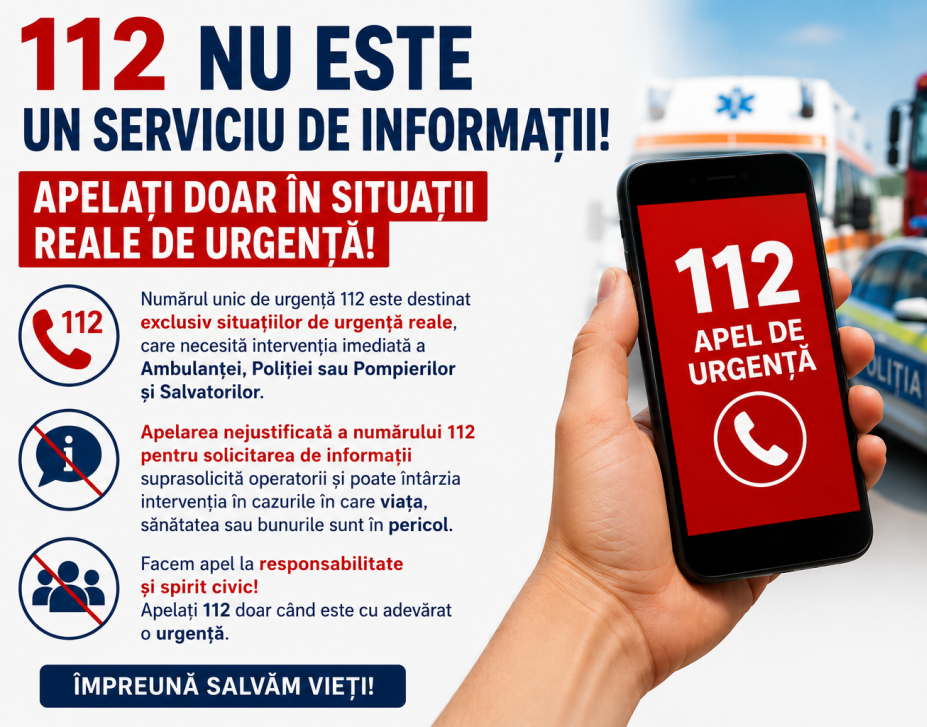 112 nu este un serviciu de informații